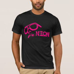 ネオン- RetroMe -の顔Tシャツ(ピンク) Tシャツ