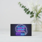 ネオン VAPE ショップ ビジネスカード (スタンド正面)