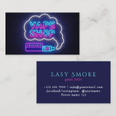 ネオン VAPE ショップ ビジネスカード (正面/裏面)