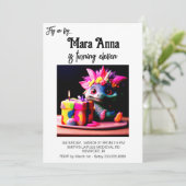 *~*ネオンAP88ベビードラゴンフォトバースデーパーティー 招待状 (スタンド正面)