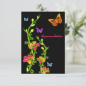 ネオンButtterflies及び花のエンクロージャカード エンクロージャーカード (スタンド正面)