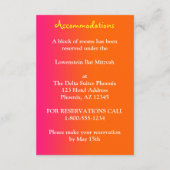 ネオンButtterflies及び花のエンクロージャカード エンクロージャーカード (裏面)