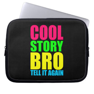 ネオンCool storyブロ ラップトップスリーブ