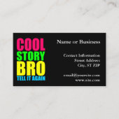 ネオンCool storyブロ 名刺 (正面)