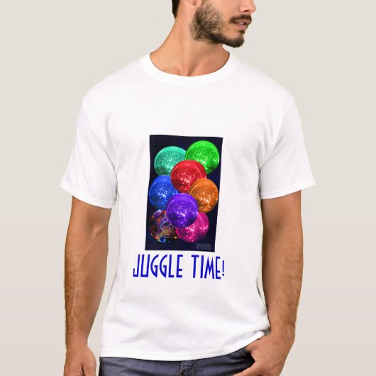 ネオンCyrstalの宇宙の球 Tシャツ (正面)