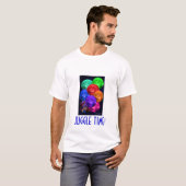 ネオンCyrstalの宇宙の球 Tシャツ (正面フル)
