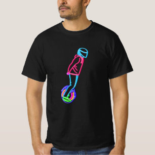 ネオンEUC電気一輪車全傾角 Tシャツ