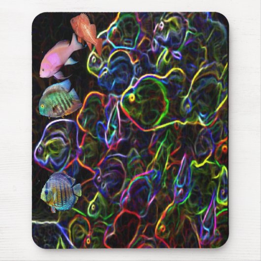 ネオンfosm及び活魚mousepad マウスパッド (正面)