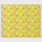 ネオンFRIENDS™アイコンパターン ラッピングペーパー (フラット)