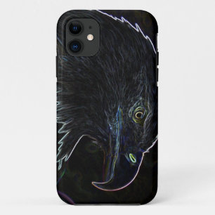 ネオンiPhone 5の場合の白頭鷲 iPhone 11 ケース