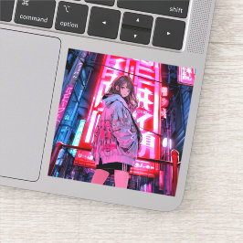 ネオンJKシール Seal｜寿司娘 GenerativeAI シール