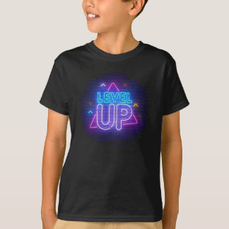 ネオンLevel Up Tシャツ