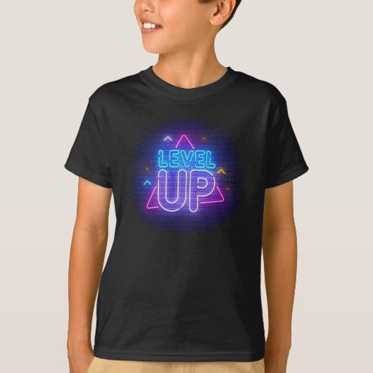 ネオンLevel Up Tシャツ (正面)