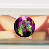 ネオンSUCCUBUSデーモンアニメガール ラベル (貼付)