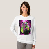 ネオンSUCCUBUSデーモンアニメガール Tシャツ (正面フル)
