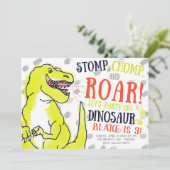 ネオンTレックス誕生会への招待 招待状 (スタンド正面)