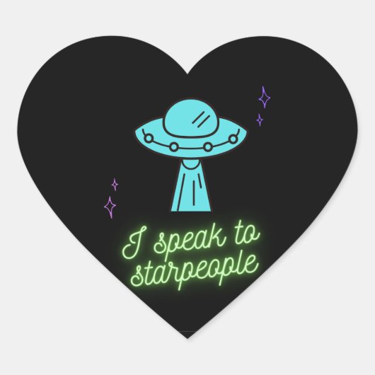 ネオンUFOスタンプ ハートシール (正面)