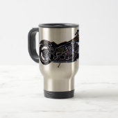 ネオンV対のオートバイのマグ トラベルマグ (正面左)