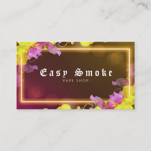 ネオンVapeショップ名刺 名刺 (正面)