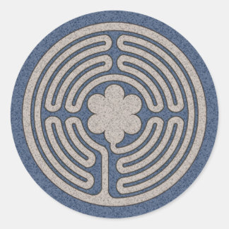 ネオ中世ラビリンステッカー ラウンドシール