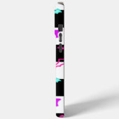 ネオ市松模様にこうもり Case-Mate iPhoneケース (裏面 / 左)