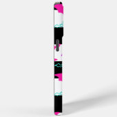 ネオ市松模様にこうもり Case-Mate iPhoneケース (裏面 / 右)