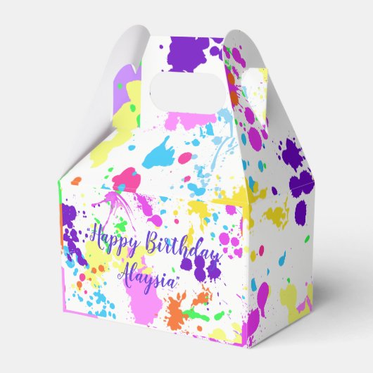 ネオ絵を描Sweet sixteenバルミツワー フェイバーボックス (正面サイド)