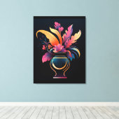 ネオ花瓶#1 キャンバスプリント (インサイチュ (ウッドフロア))