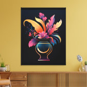 ネオ花瓶#1 キャンバスプリント (インサイチュ (リビング))