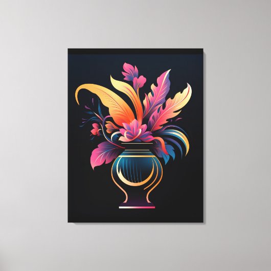 ネオ花瓶#1 キャンバスプリント (正面)