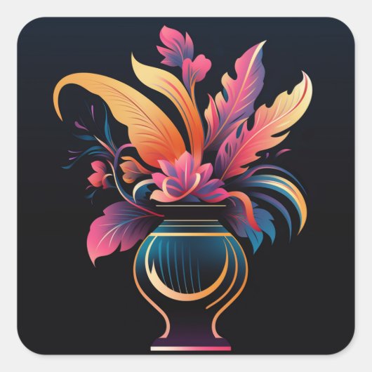 ネオ花瓶#1 スクエアシール (正面)