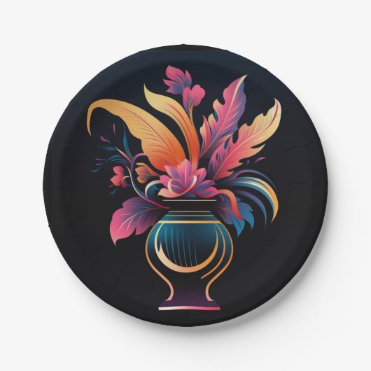 ネオ花瓶#1 ペーパープレート (正面)
