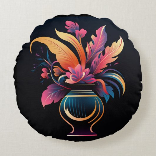 ネオ花瓶#1 ラウンドクッション (正面)