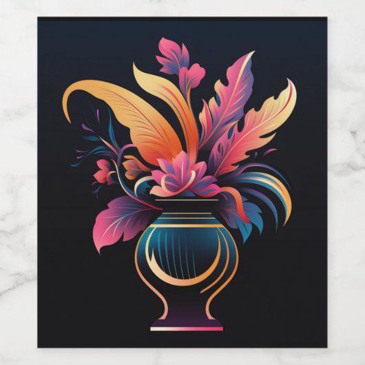 ネオ花瓶#1 ワインラベル (シングルラベル)