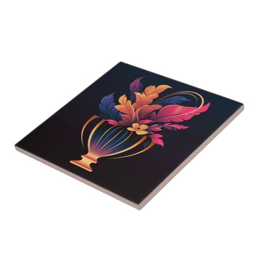 ネオ花瓶#2 タイル (側面)