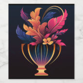 ネオ花瓶#2 ワインラベル (シングルラベル)