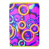 ネオ鮮やかカラフルン模様 バスマット (正面縦)