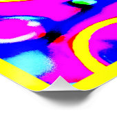 ネオ鮮やかカラフルン模様 ポスター (コーナー)