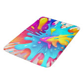 ネオ鮮やかン絵を描プスプラッシュアート バスマット (アングル)