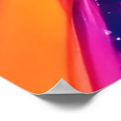 ネオ鮮やか絵を描（ばちゃばちゃ）跳ねる抽象芸術 ポスター (角)