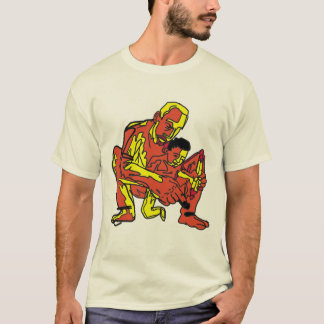 ネオ・エクスプレッシオニスト父の日ヒーローアートデザイン Tシャツ