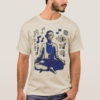 ネオ・エクスプレッショニスト抽象画ミュージシャン・アートデザイン Tシャツ