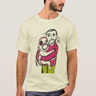 ネオ・エクスプレッショニスト ファザー チャイルド 父の日 グラフィック Tシャツ