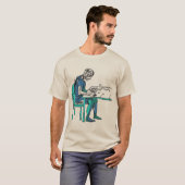 ネオ・エクスプレッショニズムの空腹抽象芸術デザイン Tシャツ (正面フル)