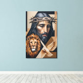 ネオ・キュビストのエレガンス：ブリトへの献上品 キャンバスプリント (インサイチュ (ウッドフロア))