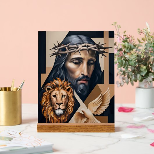 ネオ・キュビズムの優雅さ：トリビュート アクリルサイン (ウェディング)