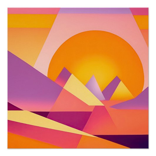 ネオ・ジオ・サンセットの風景 ポスター (正面)