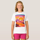 ネオ・ジオ・サンセットの風景 Tシャツ (正面フル)