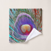 ネガクジャクの羽 バスタオルセット (ウォッシュタオル)