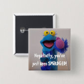 ネガティビティが損なわれた！ボタン 缶バッジ (正面&裏面)
